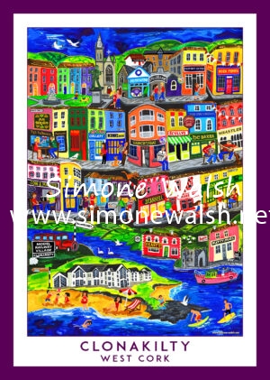 Clonakilty, West Cork Tea Towel